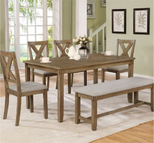 Clara 6 Chair Dining Set