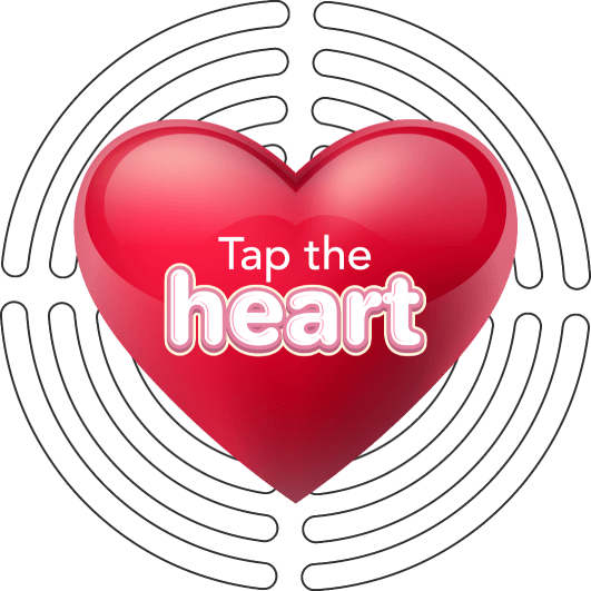 Tap the heart